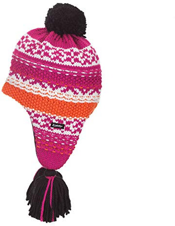 Eisbär Kinder Muetze 30539 Cocoa Ear Pompon, Rosa-Orange 045, Einheitsgröße