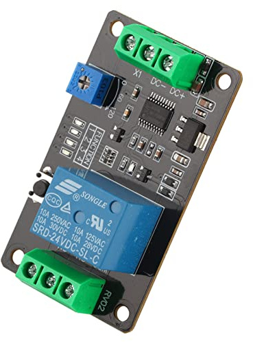 Retardo Temporizador Relé Autobloqueo Retardo Encendido Apagado Interruptor de tiempo Super 555 Temporizador DC 5V/12V/24V con retardo ON, delay OFF, autobloqueo y función de retardo de disparo(DC24V)
