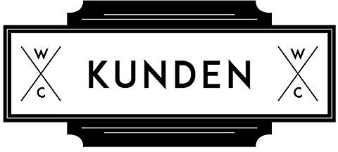 Kunden WC WC-Schild, Toilettenschild, selbstklebend Unisex, Schwarz, M