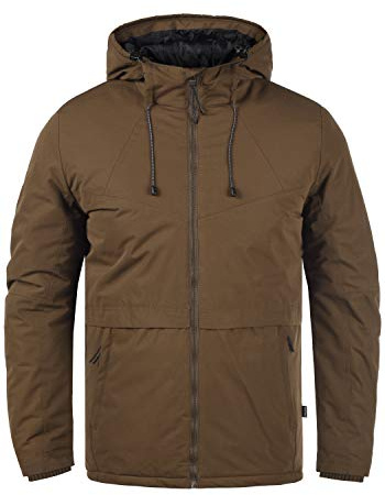 BLEND BHFosco Herren Parka Winterparka Winterjacke mit hochabschließender Kapuze Reißverschlusstaschen Regular fit, Größe:XL, Farbe:Carafe (191116)