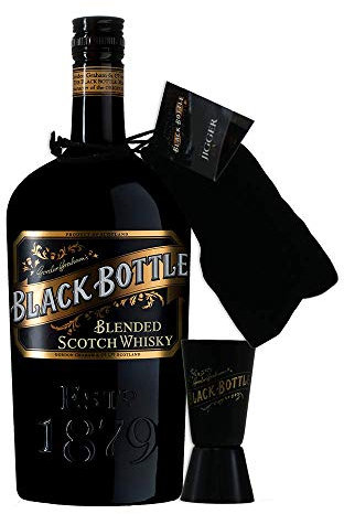 Black Bottle Original | Blended Scotch Whisky | 40% ABV | 70cl | Peated Whisky With Notes of Honey | Perfect for mixing | Free Jigger | Blend the Rules