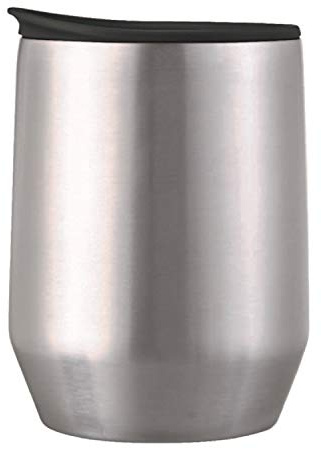 HARIO MIOLOVE OSM-270-B - Vaso de acero inoxidable, colador extraño, color negro, capacidad práctica: 270 ml