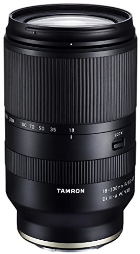 Tamron 18-300mm F/3.5-6.3 Di III-A VC VXD Lens for Sony E APS-C Mirrorless Cameras (Black)