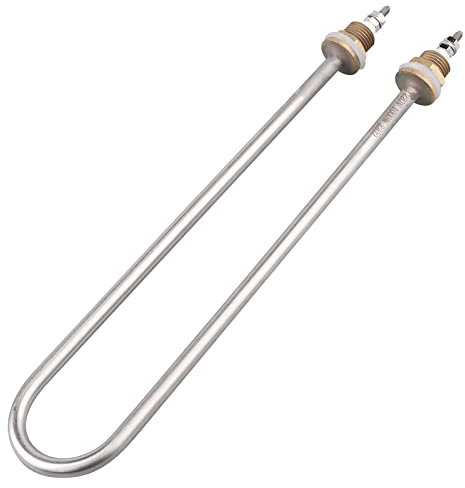 AIICIOO U Typ Heizelement Edelstahl rohrförmige Messing Flansch AC 220V 1000W Elektrische Wärme Rohr Kessel Heizung