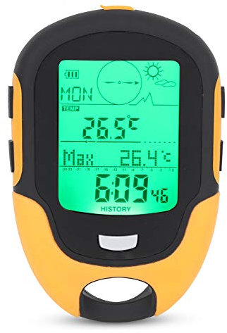 Höhenmesser, FR500 Outdoor Multifunktionales Hygrometer Thermometer Kompass Barometer Zum Klettern Wandern