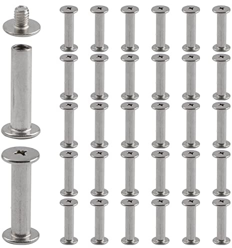 INCREWAY Viti in acciaio inox Phillips, 30 set 5 mm x 20 mm viti di fissaggio Chicago Viti a testa Phillips Rotonda Palo vite Rivetto Chicago, argento