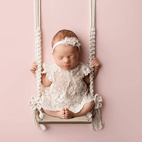 Luxylei Baby Swing Chair, Babies Furniture Photo Theme Props, Newborn Photography Props, Infants Photo Shooting Prop Accessories