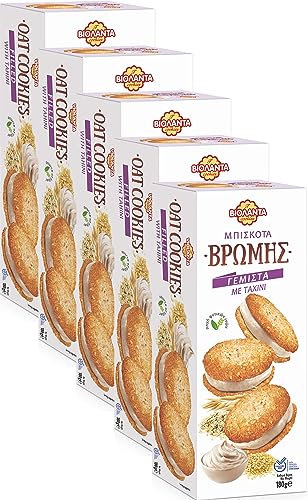 Cookies Doppelkekse gefüllte Hafer-Kekse mit Tahini-Creme 900g aus Griechenland