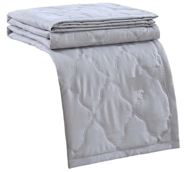 TianWlio Soft Sommer Leicht Bettdecke Ultra leichte Steppdecke Leicht Dünne Waschbar Bequeme Atmungsaktive Bettdecke Leichte Kühldecke Mensch für Sofa Reise (Grey, 100 * 150cm)