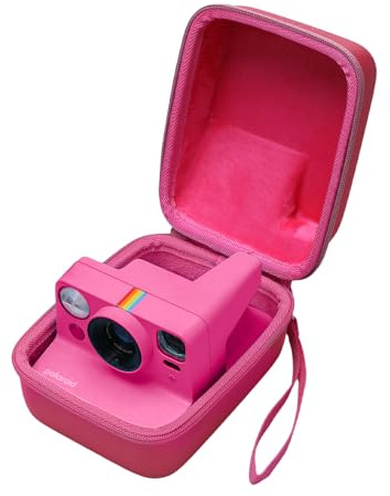 XANAD Etui Polaroid Now Gen3 / Gen2 / Go Gen2 / Now+ Gen3 / i-Type (Rouge) | Polaroid One Step 600 / Flip , Housse Rigide Étanche avec Poche Filet et Dragonne, Sacoche Protection Appareil Photo