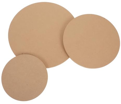 GETAJGHSD 3stücke Stapelbare Keramikformen Aus Holz Für Handbau Töpferschlickerformen Runde Leere Holzkreise Unfertige Bastelformen Für DIY-töpferradbasis