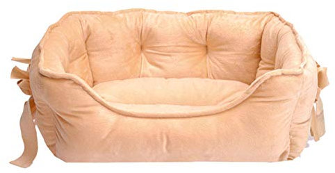 Hundebettmatte, rosa Hundebett, Prinzessinnen-Welpenbett for kleine Hunde, weiches Katzensofa, atmungsaktive Kätzchenbetten for drinnen, Kätzchen, rutschfest, rosa Katzenbett, waschbar, Mädchen-Hundeb