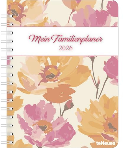 Familienplaner-Buch Bright Flowers 2026 - Diary - Buchkalender - Taschenkalender - 17,5x23,1: Diary