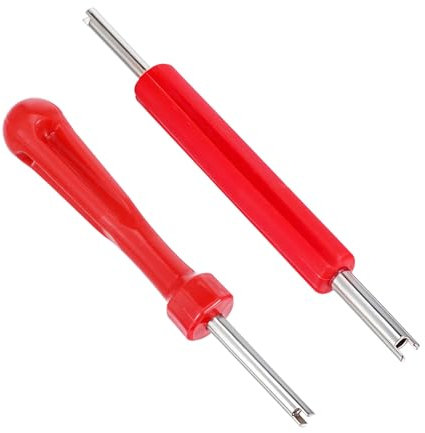 JIEYAO 2 unidades de extractores de válvula, 2 lados, herramienta de núcleo de 2 estilos, reparación de válvulas, llave de coche, reparación de neumáticos