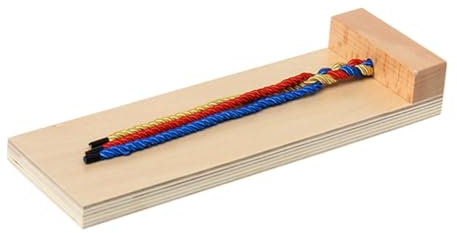 SKISUNO 1stück Holz Haarflechtspielzeug Für Junge Mädchen Frühes Lernspielzeug Zur Haarflecht-technik Für Kleinkinder Und Vorschulkinder