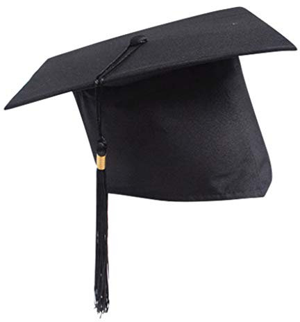 MOVAWAKY Graduation Cap Adult,2025 Academic Mortar Board Hat Decoration Accessories Set Student with 2025 Gold Pendant Hats for Adults Gifts Ceremony