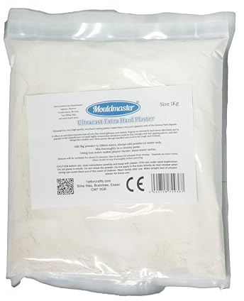 Mouldmaster Ultracast - Yeso extra duro de 1 kg, color blanco roto