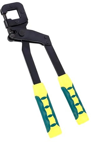 Pinze in acciaio per piercing da 30,5 cm, con chiusura a borchie, strumento di punzonatura per fori di calibro leggero con impugnatura antiscivolo