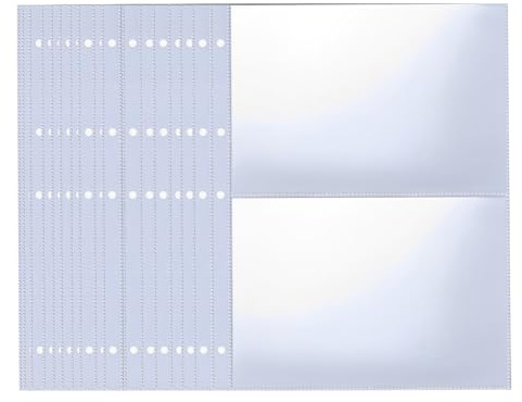 120 Taschen 30 Pack Foto Hüllen für 2/3/4 Ringbuch,Klarsichthüllen a4 2 Fächer,Prospekthüllen a4 Doppelseitiger 2 Taschen Foto Seitenschutz