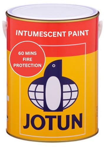 Trade Paints Jotun Steelmaster 600WF Intumescent Fireproof Paint –5L - High-Performance Protective Coating for Steel Beams, Columns, and Structural Metal – Home, Industrial and Commercial Use