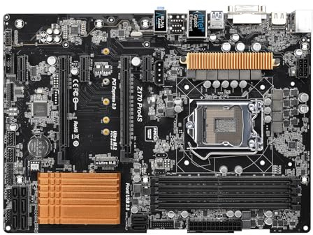 Placa Base Fit For ASRock Z170 PRO4S Intel LGA 1151 DDR4 64 GB M.2 Compatible con procesadores i5-7600, i3-6300, i5-6400, i3-7300 y i5-7500 ATX Placa Madre