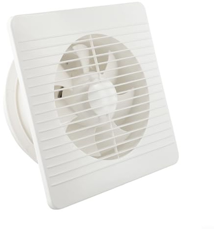 Emiif Powerful Ventilation for Bathroom and Kitchen Wall Mounted Exhaust Fan with Anti Design (8inch)