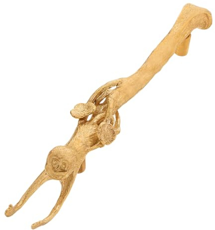 NUOBESTY Maniglia Pomello in Ottone Dorato Pomello Forma di Scimmia per Mobili Vintage Maniglie per Armadi Ferramenta per Mobili Antichi
