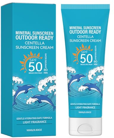 Centella Ultra Light Invisible Sun Cream SPF 50 Sun Cream, No White Veil, Non-Greasy, Strong UV Protection, Sun Care, Mineral Sun Protection (1 Piece)