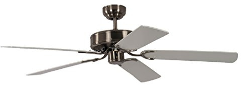 Pepeo Ventilador de techo Potkuri Plata / blanco 132 cm