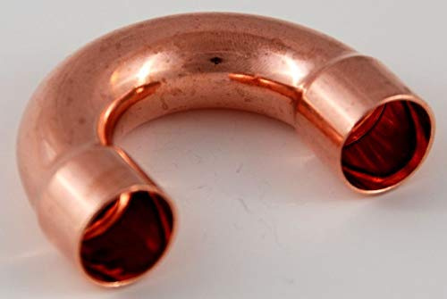 2x Kupferfitting Doppelbogen 22 mm 5060 Lötfitting copper fitting CU