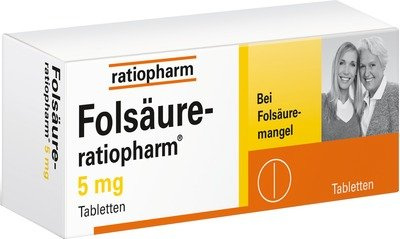 FOLSÄURE RATIOPHARM 5 mg Tabletten 20 St