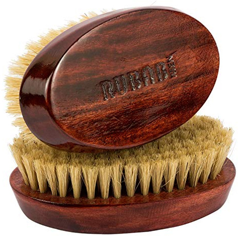 RUBAB MEN 100% Boar Bristle Beard Brush for Men | Premium Hand-Crafted Wooden Handle| Ideal for Daily Beard Style & Care | Made in India