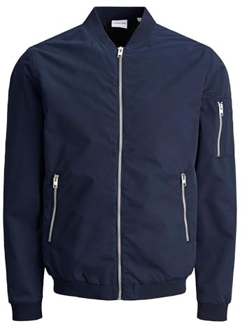 Jack & Jones Men's Jjerush Bomber Noos Jacket, Navy Blazer, XXL UK