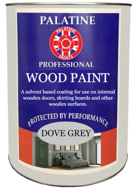 Palatine Professional Interior Decorative Wood Paint Satin (1Litre, Black Grey)