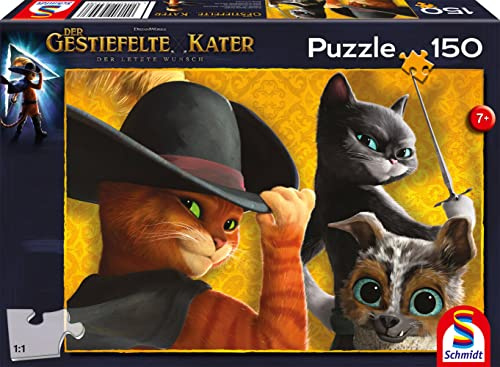 Der Gestiefelte Kater und Seine Freunde, 150 Teile: Kinderpuzzle Der gestiefelte Kater