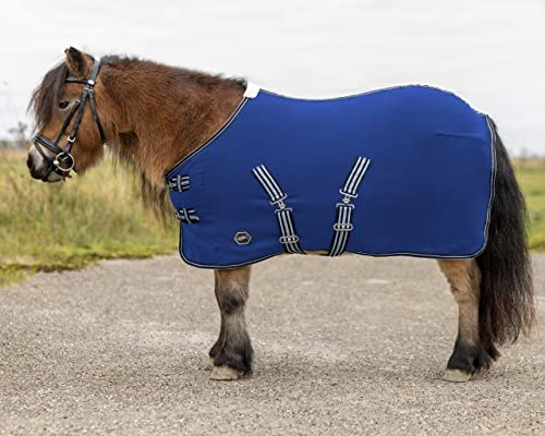 netproshop Fleecedecke Abschwitzdecke für Falabella, Minishetty + Shetty Gr. 65-95, Groesse:95, Farbe:Blau