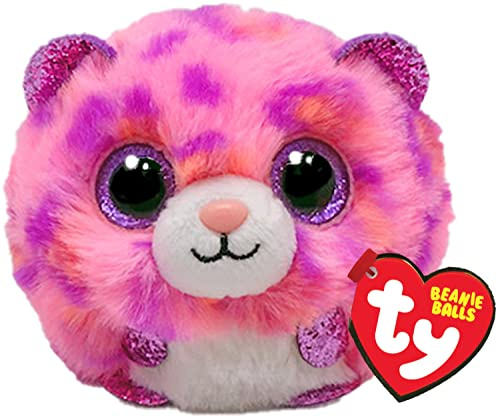Ty Topaz Leopard Beanie Balls 3 | Beanie Baby Weiches Plüschtier | Sammlerstück Kuscheliger Stoffteddy