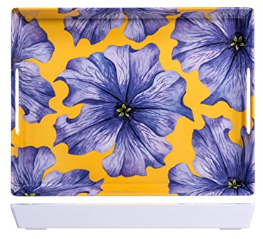 H&H Surreal Spring Vassoio in Melamina Rettangolare, 40x31cm