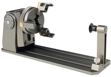 Chitu Systems Upgraded RR1 Rotary Roller,180° Angle Adjustment Jaw Roller, Compatible with Most Laser Engraver Machine for Engraving Cylindrical Object Boxes, Wine Glass, Tumbler, Ring