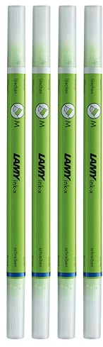 LAMY Ink-x Set of 4 Plastic Ink Erasers with Eraser Tip and Correction Tip - Only for Erasing Royal Blue Ink