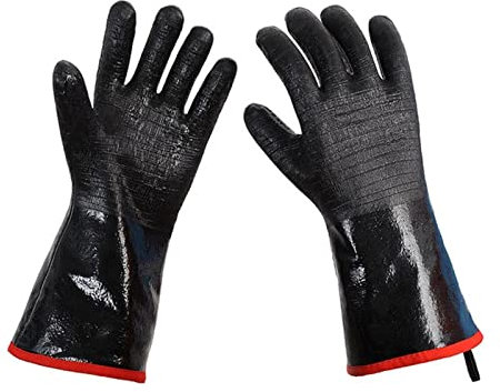 Handschuhe Widerstandsfähig Arbeit Handschuhe Extreme Wärme Feuerbeständige Handschuhe Mikrowellenofen Schweißen Lederhandschuhe Hochtemperaturisolation Schwere Neopren