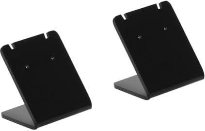 SAFIGLE 20 Pcs Acrylic Earring Display Holder and Necklace Rack Space-Saving Jewelry Organizer Stand for Earrings and Accessories Compact Desktop Storage Solution