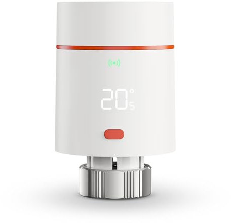 iRnergy Heizkörperthermostat smart, benötigt Zigbee Hub, Heizungsthermostat smart Programmierbar Thermostat Heizung Smart kompatibel mit Alexa, Google Home, Tuya-App, 2.4GHz-WLAN