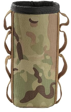 BESPORTBLE 1pc Portable Gas Tank Storage Bag Outdoor Camping Canister Cover Insulation Protective Case for Gas Bottles Camo/Long Canister