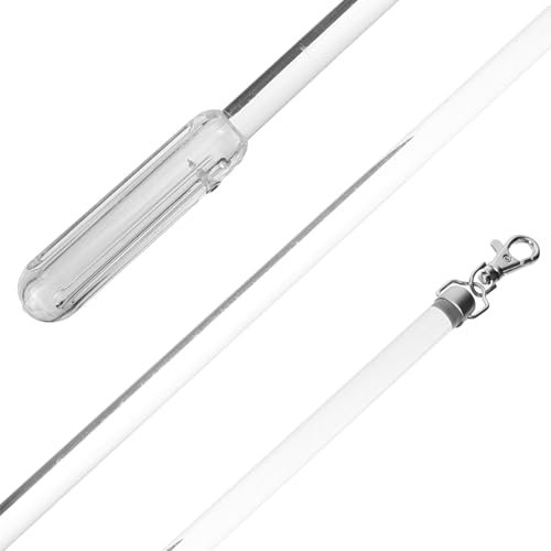 Amosfun Gardinenziehstab Acryl 50cm Manuell Für Vorhänge Gardinenstange Zum Öffnen Und Schließen Mit Ergonomischem Griff Für Einfache Bedienung