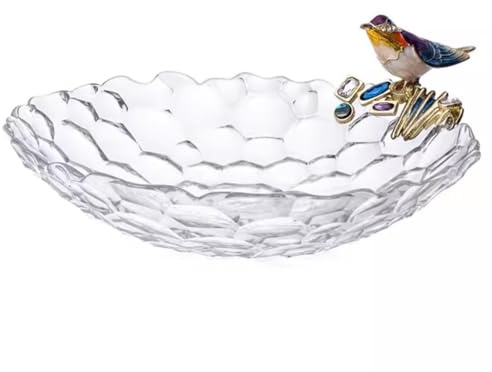 Fruit Bowl,Fruit Basket,Enameled Creative Bird Fruit Plate
