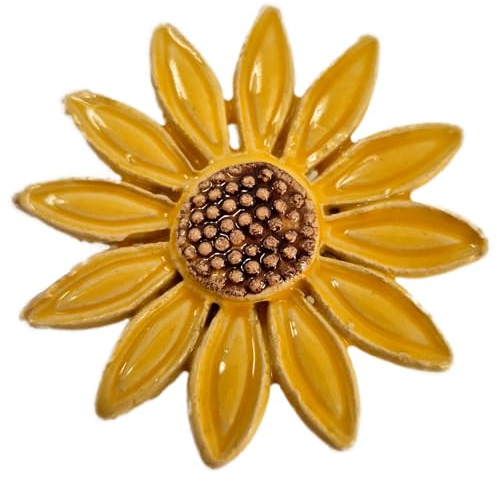 Generisch Keramik Blumen (Sonnenhut, gelb)
