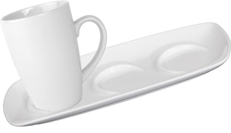 Holst Porzellan CTG 130 FD 131 2-tlg. Porzellan Frappuccino-Melange Conform Weiß 1 Set