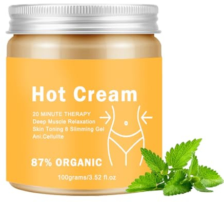 Crema Reductora Para Pérdida De Peso Y Quema Grasa Abdominal,110g Crema Reductora De Cuidado Corporal - Gel Reafirmante y Moldeador Para Cuerpo, Cintura, Abdomen, Brazos y Muslos