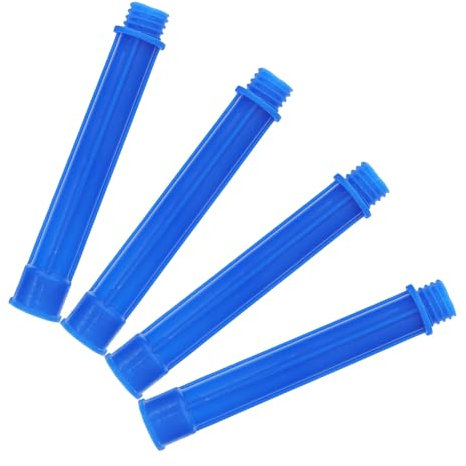 Blue Plastic Caulking Adapter, 4pcs Screw on Caulking Tips